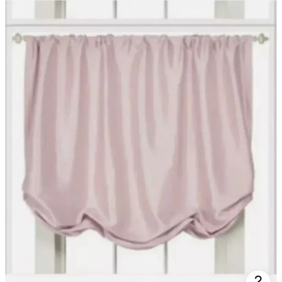 Simply Shabby Chic Balloon Valance Soft Pink Window Shade Faux Silk New curtains - Picture 1 of 9